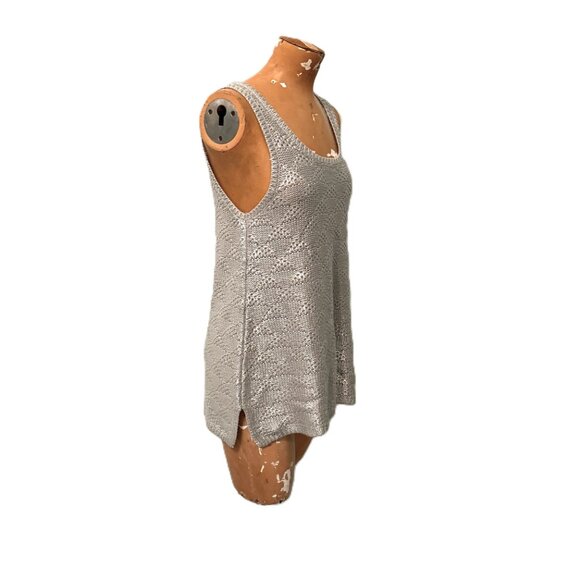 Anthropologie Womens Moth Sana Foiled Sweater Knit Tank Small Sleeveless - Picture 5 of 10